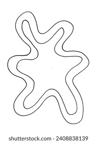 Outline illustration vector image of a splash.
Hand drawn artwork of a spot.
Simple cute original logo.
Hand drawn vector illustration for posters