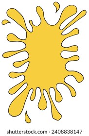 Outline illustration vector image of a splash.
Hand drawn artwork of a spot.
Simple cute original logo.
Hand drawn vector illustration for posters