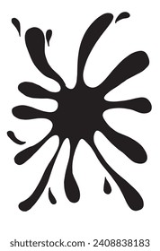 Outline illustration vector image of a splash.
Hand drawn artwork of a spot.
Simple cute original logo.
Hand drawn vector illustration for posters