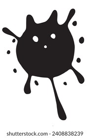 Outline illustration vector image of a splash.
Hand drawn artwork of a spot.
Simple cute original logo.
Hand drawn vector illustration for posters