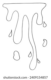 Umfassende Vektorgrafik eines Splash.
Handgezeichnete Kunstwerke eines Punktes.
Einfaches, niedliches Originallogo.
Handgezeichnete Vektorgrafik für Poster