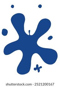 Imagem vetorial da ilustração do contorno do splash da tinta.
Trabalho artístico desenhado à mão com um toque de cor.
Simples bonito logotipo original.
Ilustração vetorial desenhada à mão para cartazes.