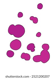 Ilustración de contorno Vector Imagen de salpicaduras de pintura.
Dibujado a mano obra de arte de un toque de color.
Logo original lindo simple.
Ilustración vectorial dibujada a mano para carteles.
