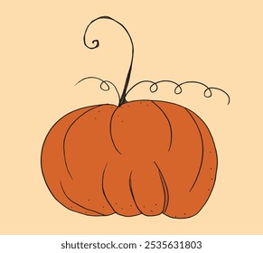 Outline illustration vector image of squashes and pumpkins.
Hand drawn artwork of a pumpkin.
Simple cute original logo.
Hand drawn vector illustration for posters.