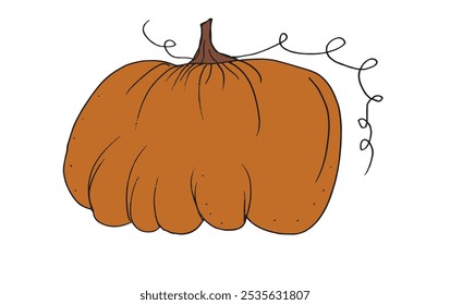 Outline illustration vector image of squashes and pumpkins.
Hand drawn artwork of a pumpkin.
Simple cute original logo.
Hand drawn vector illustration for posters.