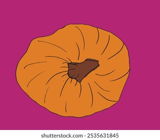 Outline illustration vector image of squashes and pumpkins.
Hand drawn artwork of a pumpkin.
Simple cute original logo.
Hand drawn vector illustration for posters.