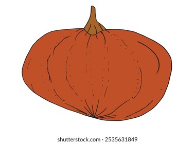 Outline illustration vector image of squashes and pumpkins.
Hand drawn artwork of a pumpkin.
Simple cute original logo.
Hand drawn vector illustration for posters.