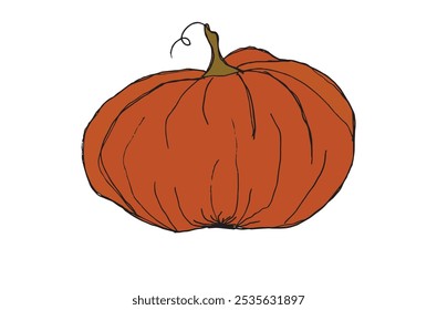 Outline illustration vector image of squashes and pumpkins.
Hand drawn artwork of a pumpkin.
Simple cute original logo.
Hand drawn vector illustration for posters.