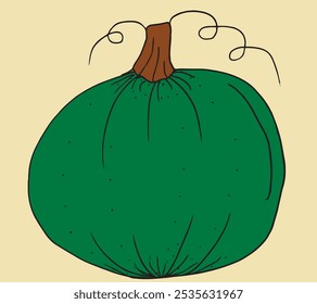 Outline illustration vector image of squashes and pumpkins.
Hand drawn artwork of a pumpkin.
Simple cute original logo.
Hand drawn vector illustration for posters.