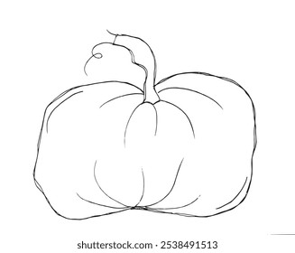 Outline illustration vector image of squashes and pumpkins.
Hand drawn artwork of a pumpkin.
Simple cute original logo.
Hand drawn vector illustration for posters.