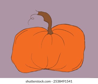 Outline illustration vector image of squashes and pumpkins.
Hand drawn artwork of a pumpkin.
Simple cute original logo.
Hand drawn vector illustration for posters.