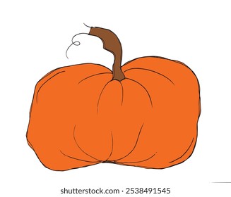 Outline illustration vector image of squashes and pumpkins.
Hand drawn artwork of a pumpkin.
Simple cute original logo.
Hand drawn vector illustration for posters.