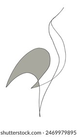 Ilustración de contorno Imagen de Vector de una cigüeña.
Dibujo a mano de una cigüeña.
Simple lindo logotipo original.
Ilustración vectorial dibujada a mano para carteles.