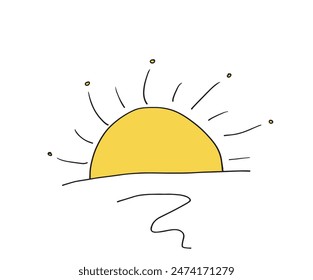 Outline illustration vector image of a sun.
Hand drawn artwork of a sun.
Simple cute original logo.
Hand drawn vector illustration for posters.