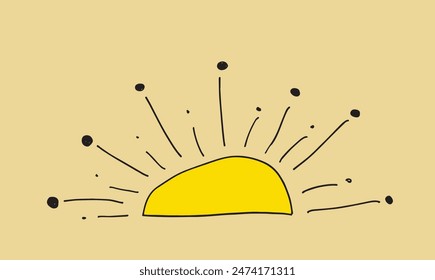 Outline illustration vector image of a sun.
Hand drawn artwork of a sun.
Simple cute original logo.
Hand drawn vector illustration for posters.