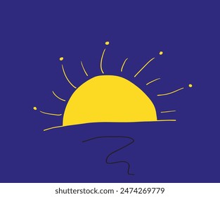 Outline illustration vector image of a sun.
Hand drawn artwork of a sun.
Simple cute original logo.
Hand drawn vector illustration for posters.