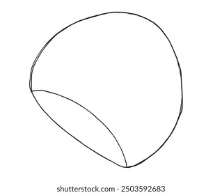 Outline illustration vector image of a swimming cap.
Hand drawn artwork of a swimming cap.
Simple cute original logo.
Hand drawn vector illustration for posters.