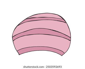 Outline illustration vector image of a swimming cap.
Hand drawn artwork of a swimming cap.
Simple cute original logo.
Hand drawn vector illustration for posters.