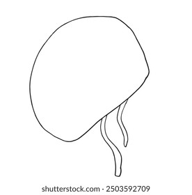 Outline illustration vector image of a swimming cap.
Hand drawn artwork of a swimming cap.
Simple cute original logo.
Hand drawn vector illustration for posters.