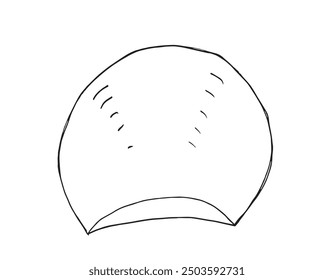 Outline illustration vector image of a swimming cap.
Hand drawn artwork of a swimming cap.
Simple cute original logo.
Hand drawn vector illustration for posters.