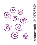 Outline illustration vector image of a swirl.
Hand drawn artwork of a swirl.
Simple cute original logo.
Hand drawn vector illustration for posters