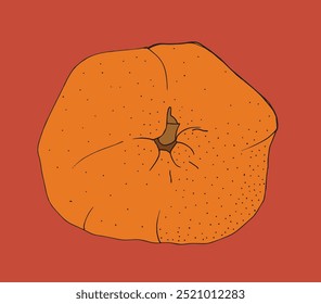 Outline illustration vector image of a tangerine.
Hand drawn artwork of a tangerine.
Simple cute original logo.
Hand drawn vector illustration for posters.