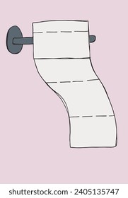 Outline illustration vector image of a toilet paper.
Hand drawn artwork of a toilet paper.
Simple cute original logo.
Hand drawn vector illustration for posters