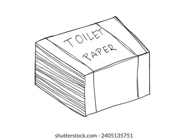 Outline illustration vector image of a toilet paper.
Hand drawn artwork of a toilet paper.
Simple cute original logo.
Hand drawn vector illustration for posters