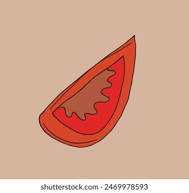 Ilustración de contorno Imagen de Vector de un tomate.
Obra de arte dibujada a mano de un tomate.
Simple lindo logotipo original.
Ilustración vectorial dibujada a mano para carteles.