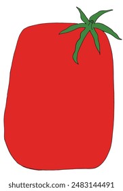 Ilustración de contorno Imagen de Vector de un tomate.
Obra de arte dibujada a mano de un tomate.
Simple lindo logotipo original.
Ilustración vectorial dibujada a mano para carteles.