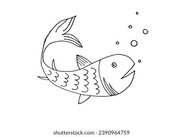 Outline illustration vector image of a tuna fish.
Hand drawn artwork of a tuna fish
Simple cute original logo.
Hand drawn vector illustration for posters, cards, t-shirts.