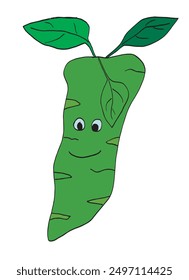 Outline illustration vector image of a wasabi.
Hand drawn artwork of a wasabi.
Simple cute original logo.
Hand drawn vector illustration for posters.