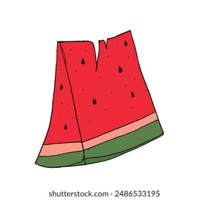 Outline illustration vector image of a watermelon.
Hand drawn artwork of a watermelon.
Simple cute original logo.
Hand drawn vector illustration for posters.