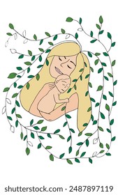 Outline illustration vector image of a woman.
Hand drawn artwork of a woman.
Simple cute original logo.
Hand drawn vector illustration for posters.