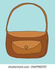 Outline illustration vector image of a womans bag.
Hand drawn artwork of a womans purse.
Simple cute original logo.
Hand drawn vector illustration for posters.