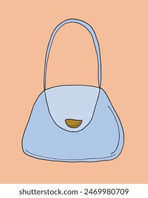 Outline illustration vector image of a womans bag.
Hand drawn artwork of a womans purse.
Simple cute original logo.
Hand drawn vector illustration for posters.