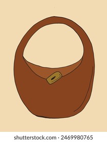 Outline illustration vector image of a womans bag.
Hand drawn artwork of a womans purse.
Simple cute original logo.
Hand drawn vector illustration for posters.