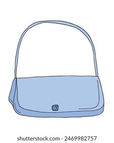 Outline illustration vector image of a womans bag.
Hand drawn artwork of a womans purse.
Simple cute original logo.
Hand drawn vector illustration for posters.