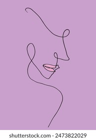 Ilustración de contorno Imagen de Vector de una silueta de mujer.
Dibujo a mano de una silueta de mujer.
Simple lindo logotipo original.
Ilustración vectorial dibujada a mano para carteles.