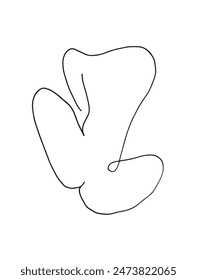 Ilustración de contorno Imagen de Vector de una silueta de mujer.
Dibujo a mano de una silueta de mujer.
Simple lindo logotipo original.
Ilustración vectorial dibujada a mano para carteles.
