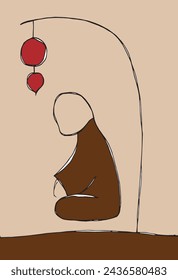 Outline illustration vector image of a zen elements.
Hand drawn artwork of a zen characters.
Simple cute original logo.
Hand drawn vector illustration for posters.