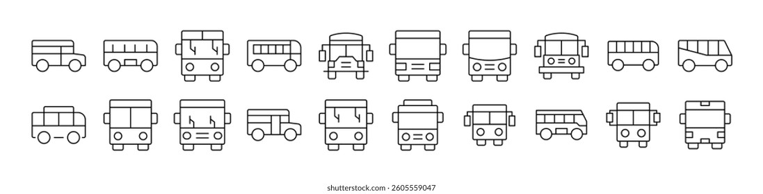 Outline Image Collection. Editable Stroke. Perfect for Infographics, Articles, Books, Flyers, Banners