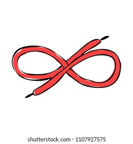 Outline infinity icon illustration isolated vector sign symbol