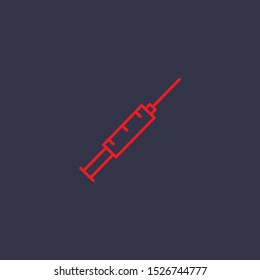 Outline injection icon.injection vector illustration. Symbol for web and mobile