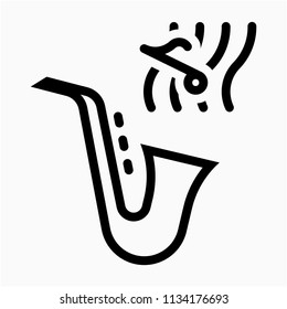 Outline instrumentalist pixel perfect vector icon