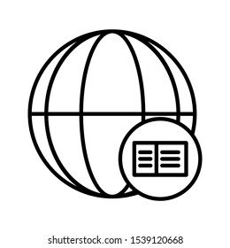 Outline internet vector icon editable vector stroke