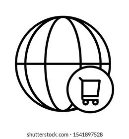 Outline internet vector icon editable vector stroke