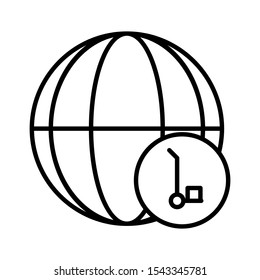 Outline internet vector icon editable vector stroke