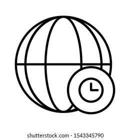 Outline internet vector icon editable vector stroke