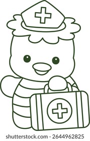 Outline of Kawaii japanese mythology Kappa sticker cute. Coloring pages of Cute kappa mascot ghost japanese.
outline of Kappa bring a first aid kit